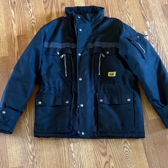 Cat Men's Heavy Insulated Black Jacket/Parka